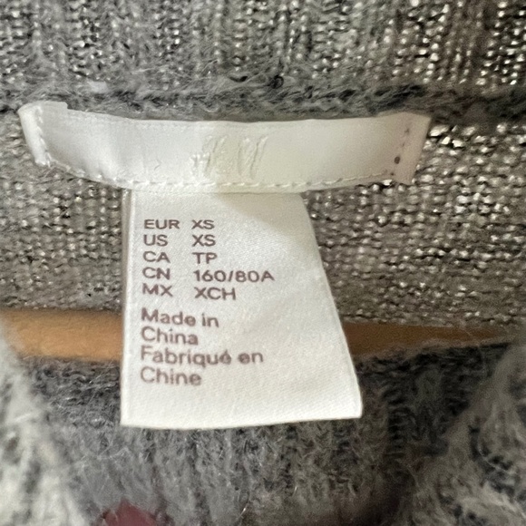 H&M Wool Moc Neck Wool Long Sleeve Knitted Dress - Picture 2 of 3